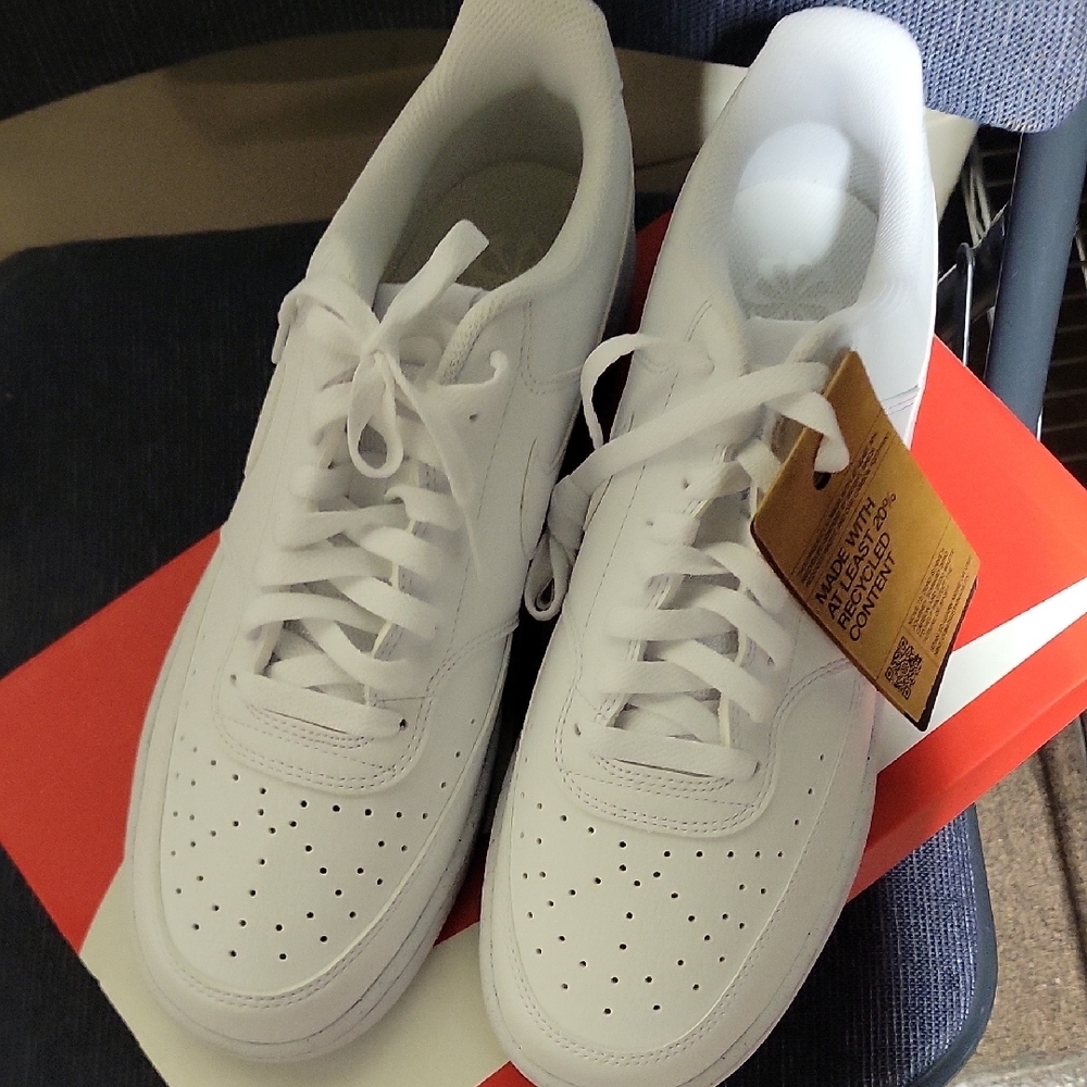Nike Court Vision Low White Sneakers with Soft Matte Finish and Classic Design